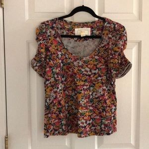 Maeve by Anthropologie Floral Shirt